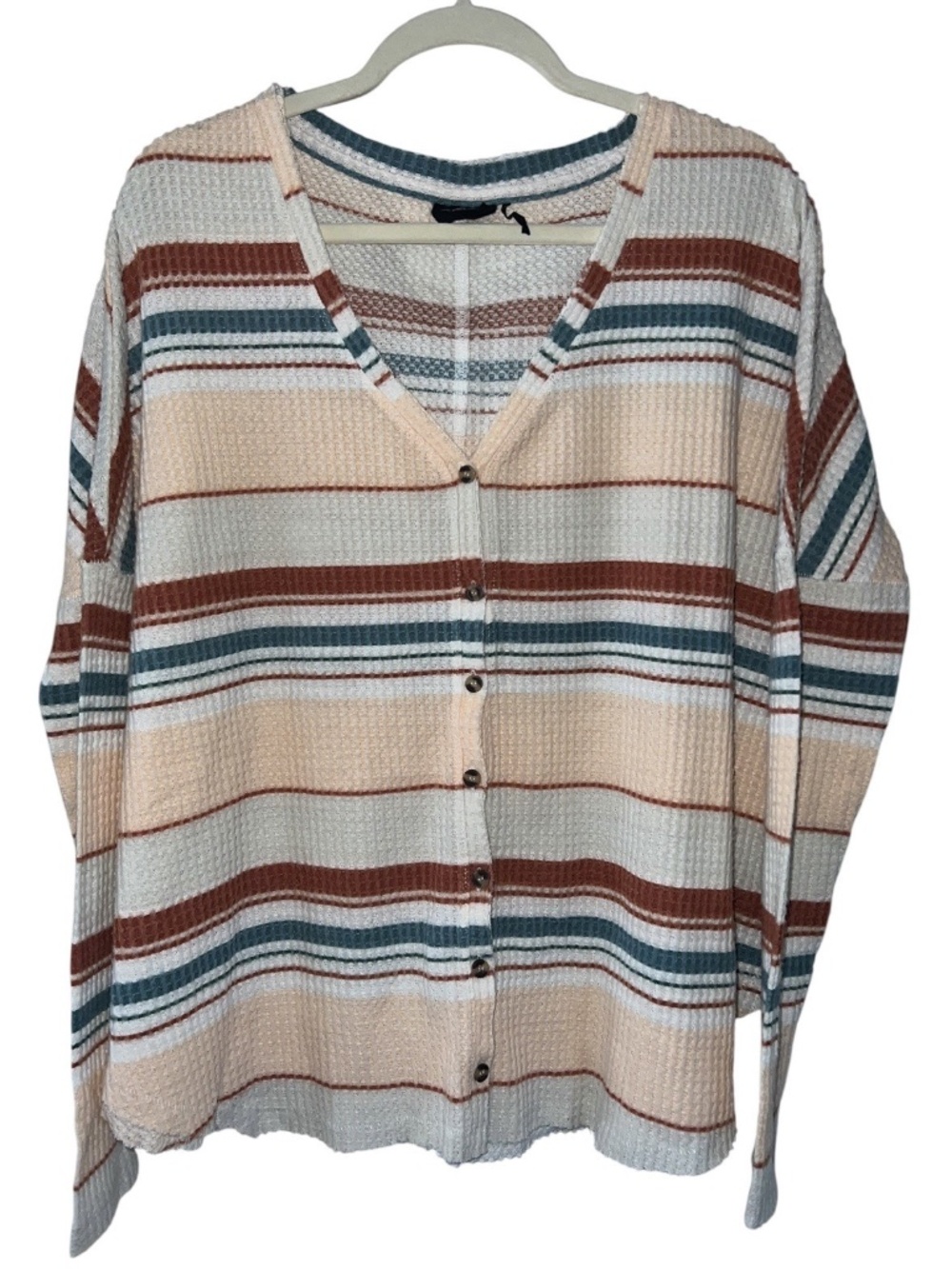 Urban Outfitters Out From Under Jojo Striped Waffle Knit Women’s Medium Sweater